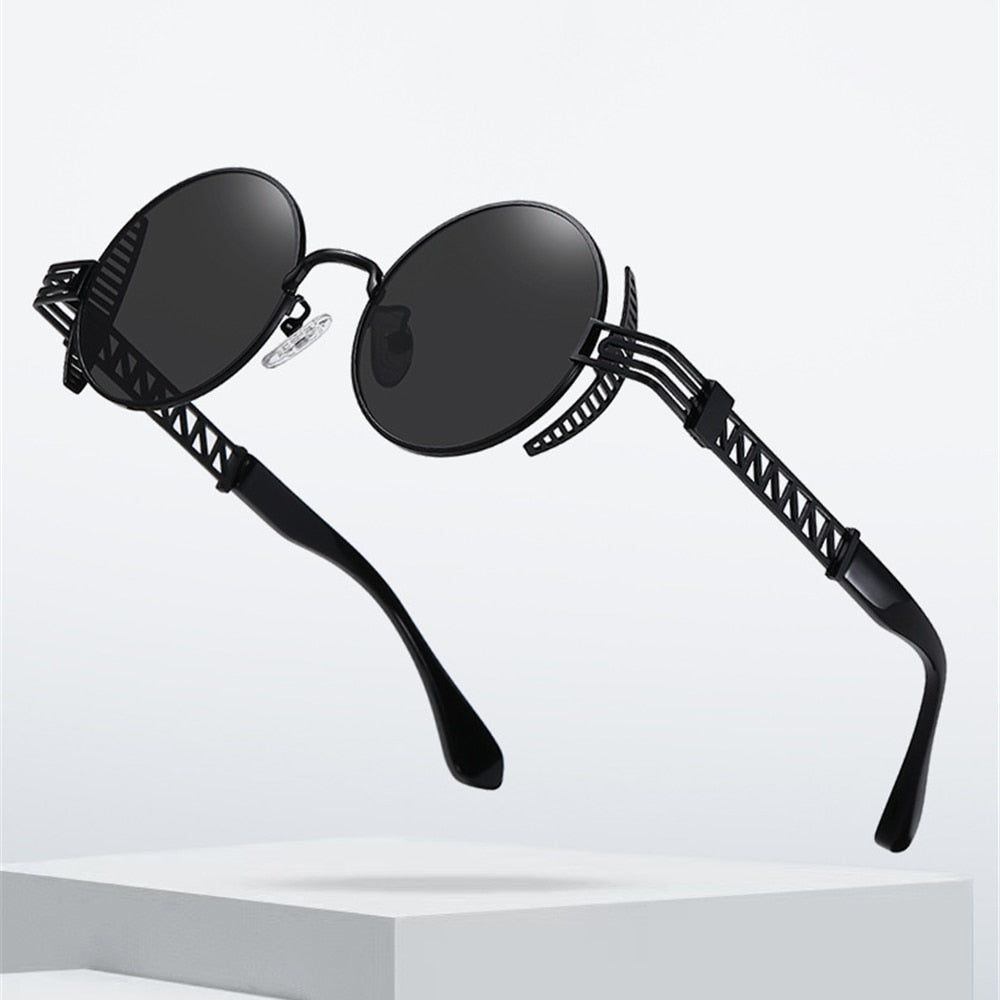 Runde Steampunk Sonnenbrille
