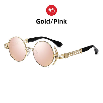 Runde Steampunk Sonnenbrille