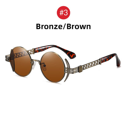 Runde Steampunk Sonnenbrille