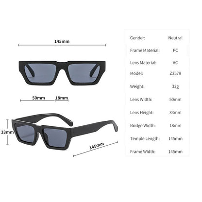 Quadratische Luxus-Sonnenbrille