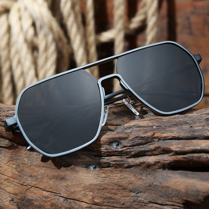 Retro-Sonnenbrille mit Metallgestell