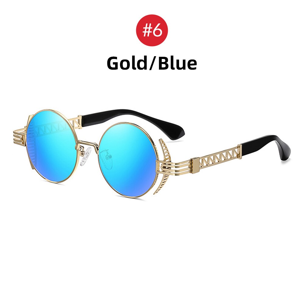 Runde Steampunk Sonnenbrille